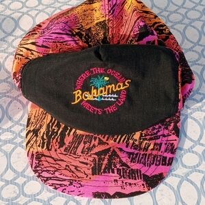 Black and Pink Graphic Cap